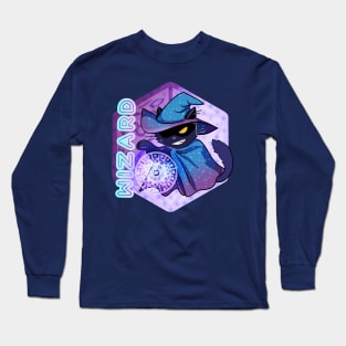 D&D Wizard Cat Long Sleeve T-Shirt